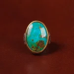 انگشتر فیروزه شجری مردانه کد 30658