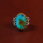 انگشتر فیروزه شجری مردانه کد 30661