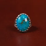 انگشتر فیروزه شجری مردانه کد 30662