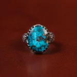 انگشتر فیروزه شجری مردانه کد 30668