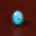 انگشتر فیروزه شجری مردانه کد 30678