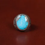 انگشتر فیروزه شجری مردانه کد 30684