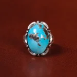 انگشتر فیروزه شجری مردانه کد 30688