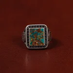 انگشتر فیروزه شجری مردانه کد 30689