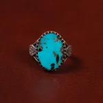 انگشتر فیروزه شجری مردانه کد 30690