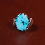 انگشتر فیروزه شجری مردانه کد 30693