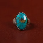 انگشتر فیروزه شجری مردانه کد 30696