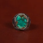 انگشتر فیروزه شجری مردانه کد 30706