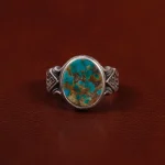 انگشتر فیروزه شجری مردانه کد 30707