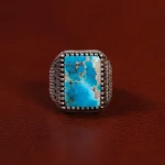 انگشتر فیروزه شجری مردانه کد 30715