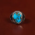 انگشتر فیروزه شجری مردانه کد 30718