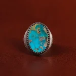 انگشتر فیروزه شجری مردانه کد 30726