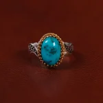 انگشتر فیروزه شجری مردانه کد 30727