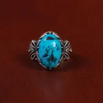 انگشتر فیروزه شجری مردانه کد 30728