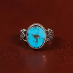 انگشتر فیروزه شجری مردانه کد 30731