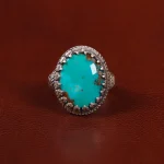 انگشتر فیروزه شجری مردانه کد 30732