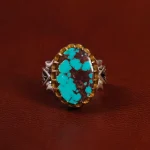 انگشتر فیروزه شجری مردانه کد 30739