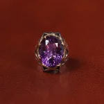 انگشتر آمیتیست مردانه کد 30759