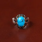 انگشتر فیروزه شجری مردانه کد 30775