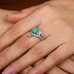 انگشتر فیروزه شجری زنانه کد 30782