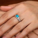 انگشتر فیروزه شجری زنانه کد 30783