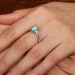 انگشتر فیروزه شجری زنانه کد 30784