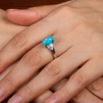 انگشتر فیروزه شجری زنانه کد 30785