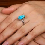 انگشتر فیروزه شجری زنانه کد 30791