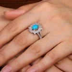انگشتر فیروزه شجری زنانه کد 30792
