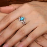 انگشتر فیروزه شجری زنانه کد 30802