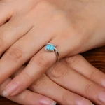 انگشتر فیروزه شجری زنانه کد 30803