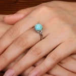 انگشتر فیروزه شجری زنانه کد 30804