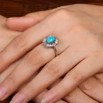 انگشتر فیروزه شجری زنانه کد 30807