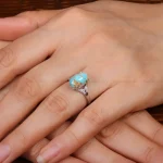 انگشتر فیروزه شجری زنانه کد 30816
