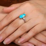 انگشتر فیروزه شجری زنانه کد 30823