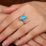 انگشتر فیروزه شجری زنانه کد 30830