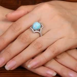 انگشتر فیروزه شجری زنانه کد 30834