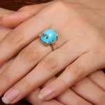 انگشتر فیروزه شجری زنانه کد 30851
