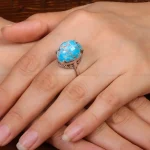 انگشتر فیروزه شجری زنانه کد 30853