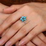 انگشتر فیروزه شجری زنانه کد 30857