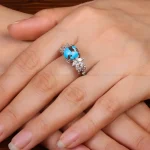 انگشتر فیروزه شجری زنانه کد 30861