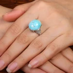 انگشتر فیروزه شجری زنانه کد 30865