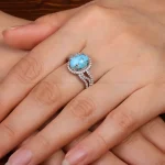 انگشتر فیروزه شجری زنانه کد 30868