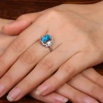 انگشتر فیروزه شجری زنانه کد 30871