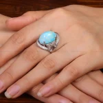 انگشتر فیروزه شجری زنانه کد 30874