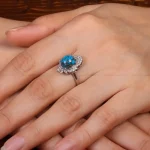 انگشتر فیروزه شجری زنانه کد 30878
