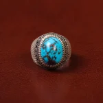 انگشتر فیروزه شجری مردانه کد 30987