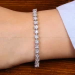 دستبند نقره زنانه کد 30989