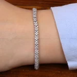 دستبند نقره زنانه کد 31013