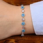 دستبند نقره زنانه کد 31018